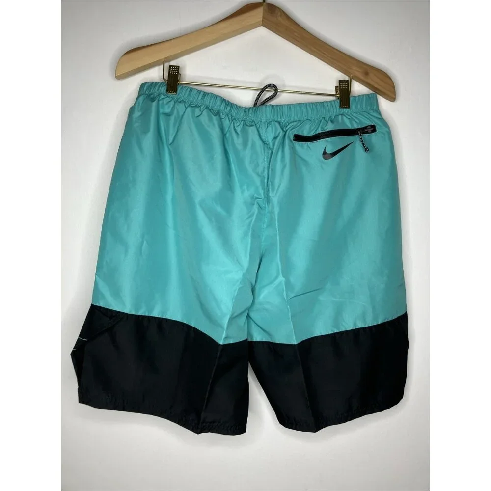 Nike Swim Men's Large Teal Trunks Shorts Lined New